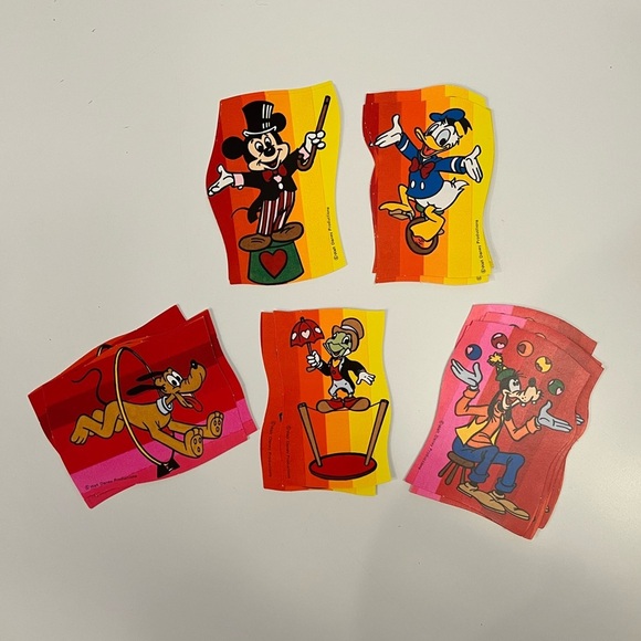 Vintage Disney Valentines 1970s Mickey Donald Pluto Jiminy Cricket Goofy 70s - Picture 2 of 15